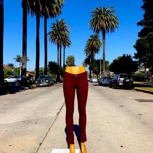 Zara Z1975 Maroon Skinny Jeans size 5